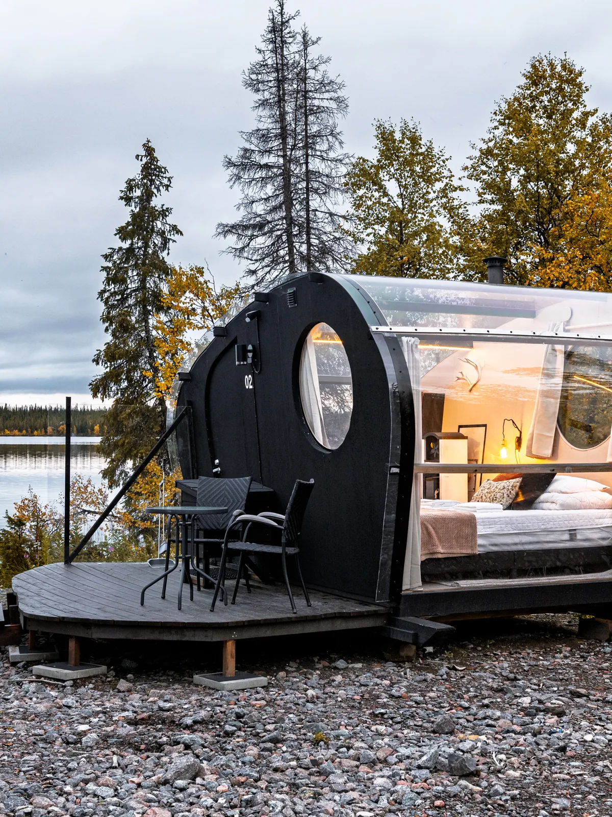 Glass cabin 1-2 at Camp Alta Kiruna